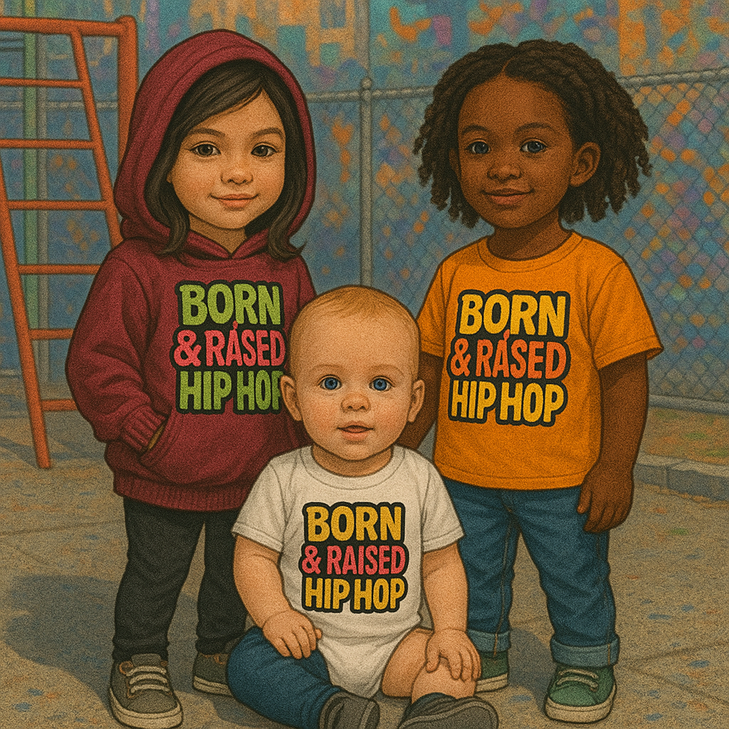 🧢 Kids Collection – Born & Raised Hip Hop